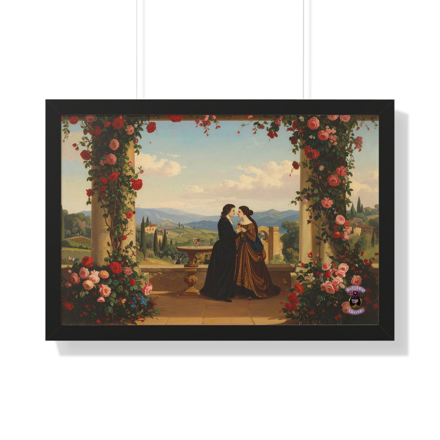 Eternal Summer in Tuscany – Renaissance Lovers Framed Wall Art 2
