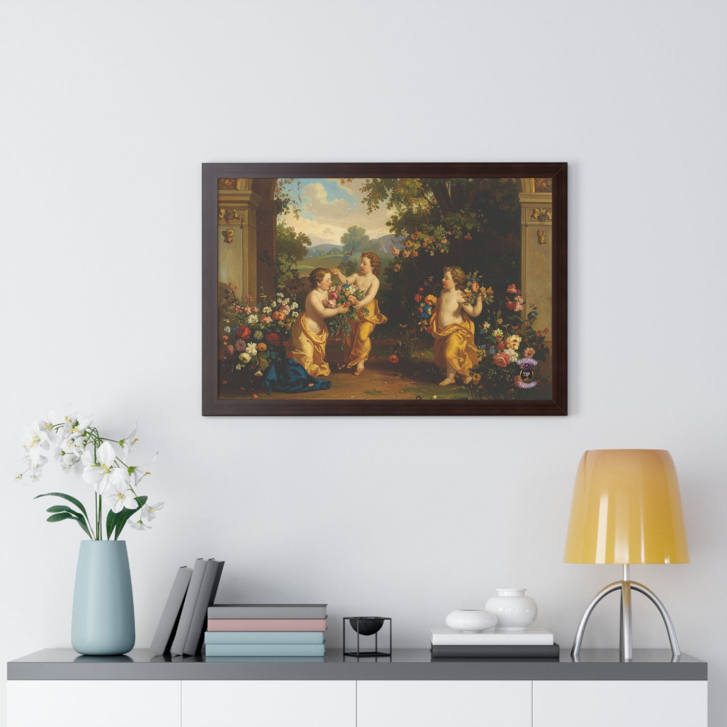 Playful Cherubs in the Garden 2