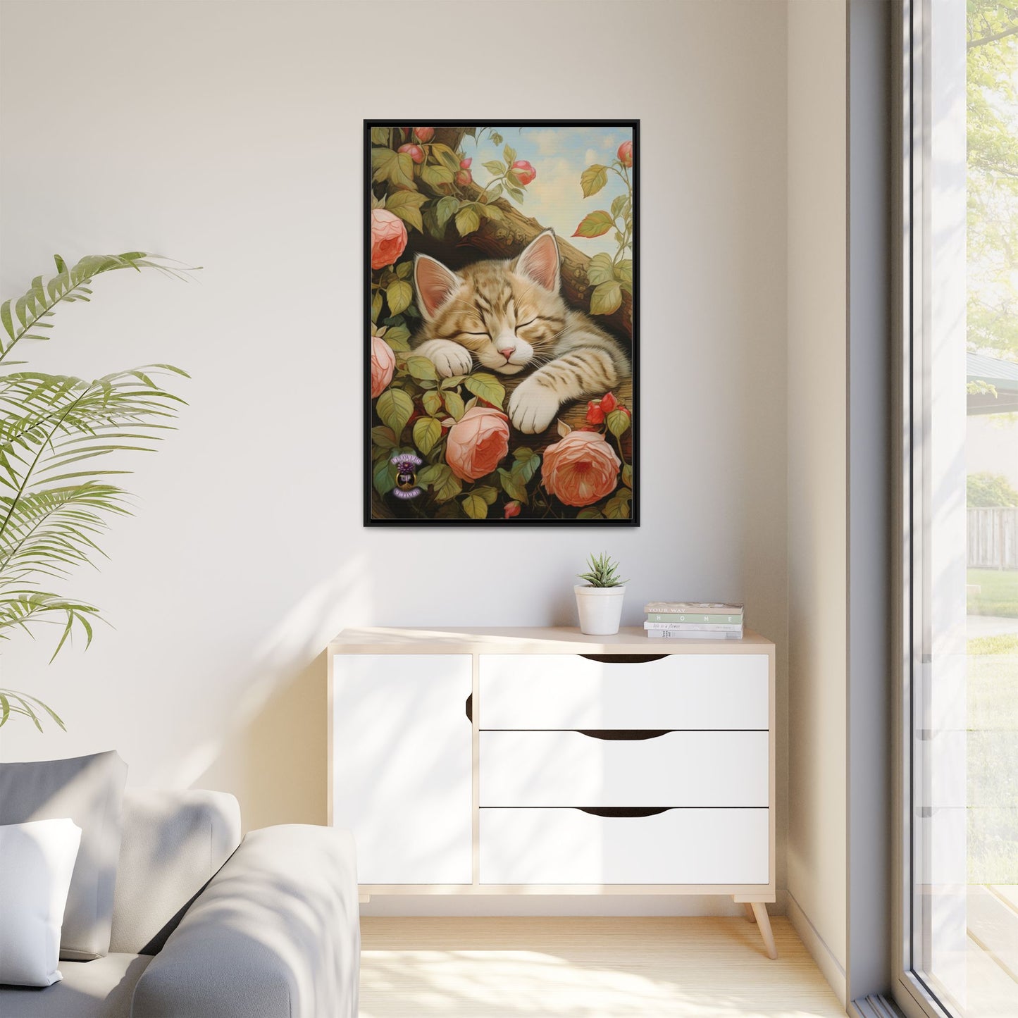 Peony Kitty in a Tree 3