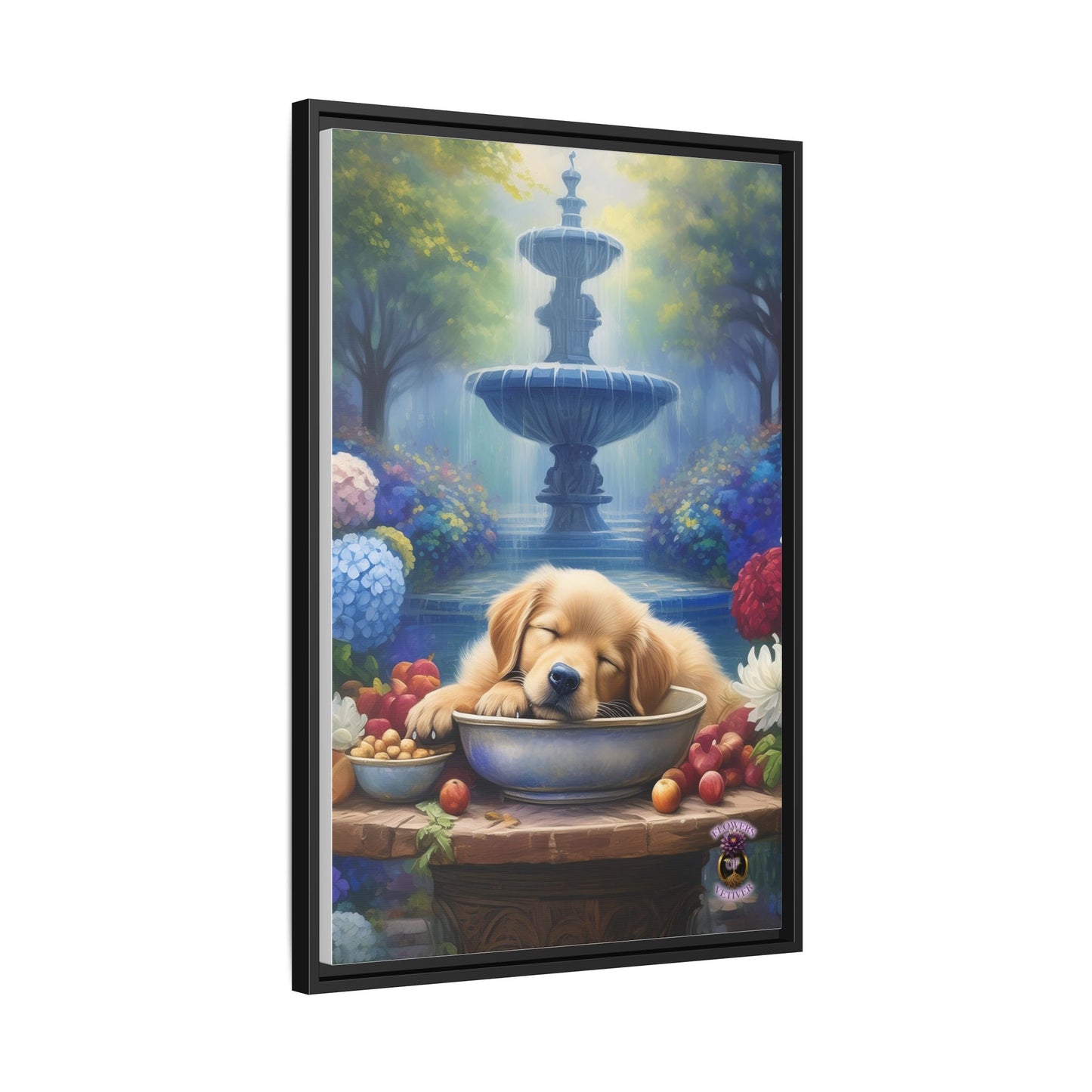 Golden Bliss: A Peaceful End to a Playful Day with Our Charming Golden Retriever Puppy