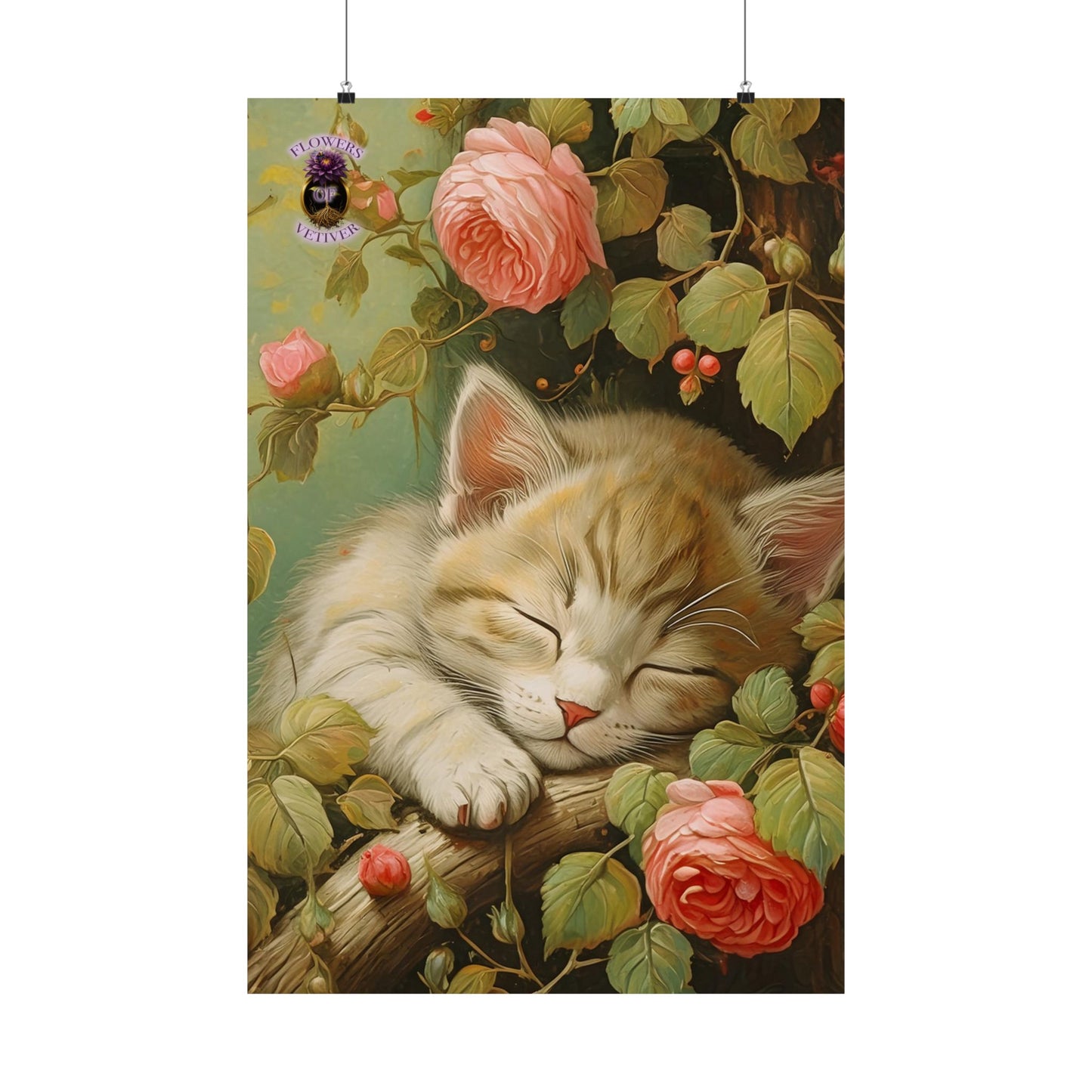 Peony Kitty in a Tree 2