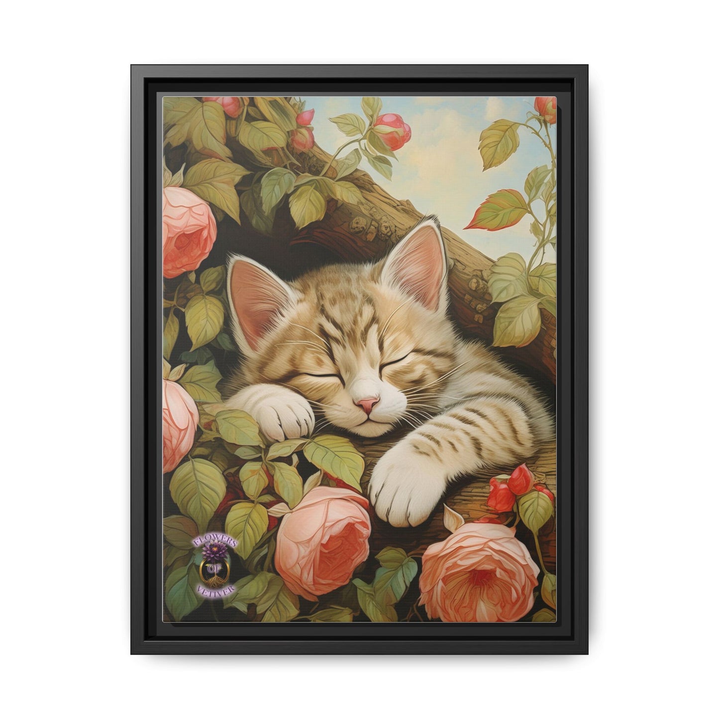 Peony Kitty in a Tree 3