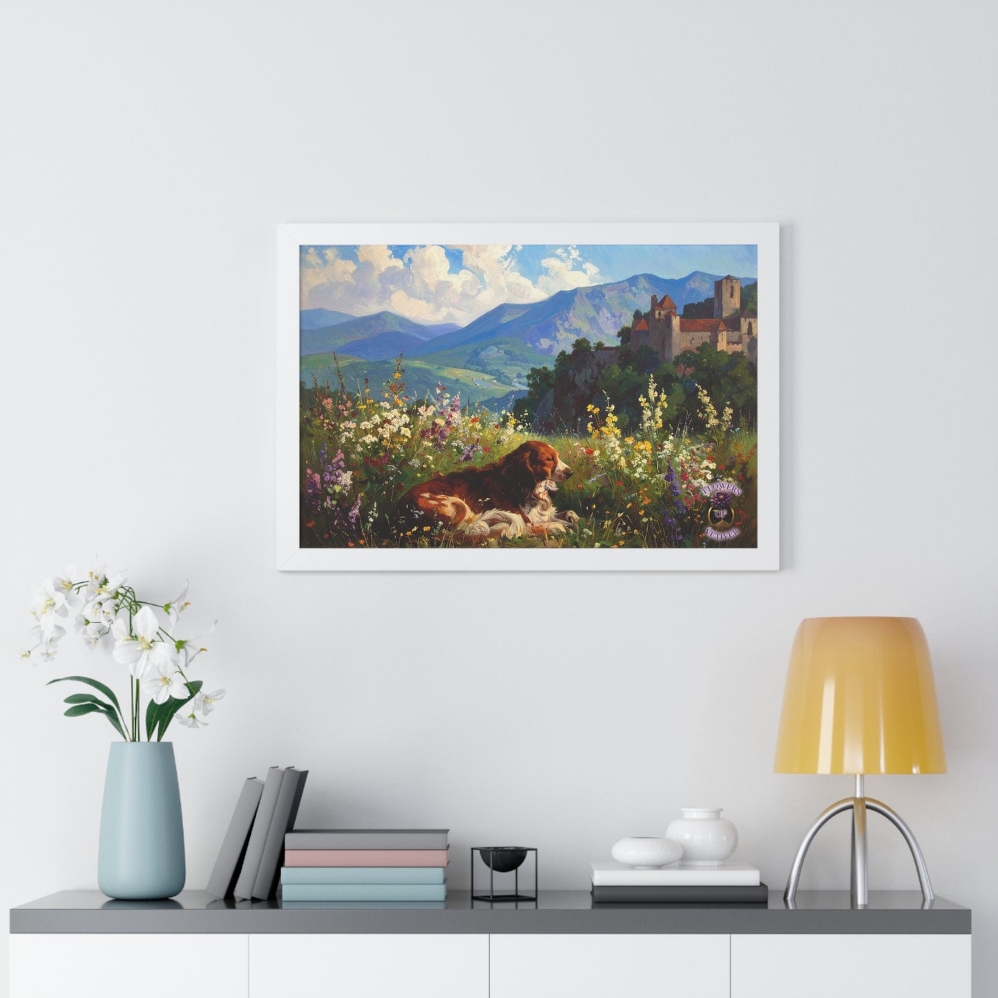 Renaissance Hunting Dog in Summer Meadow 2