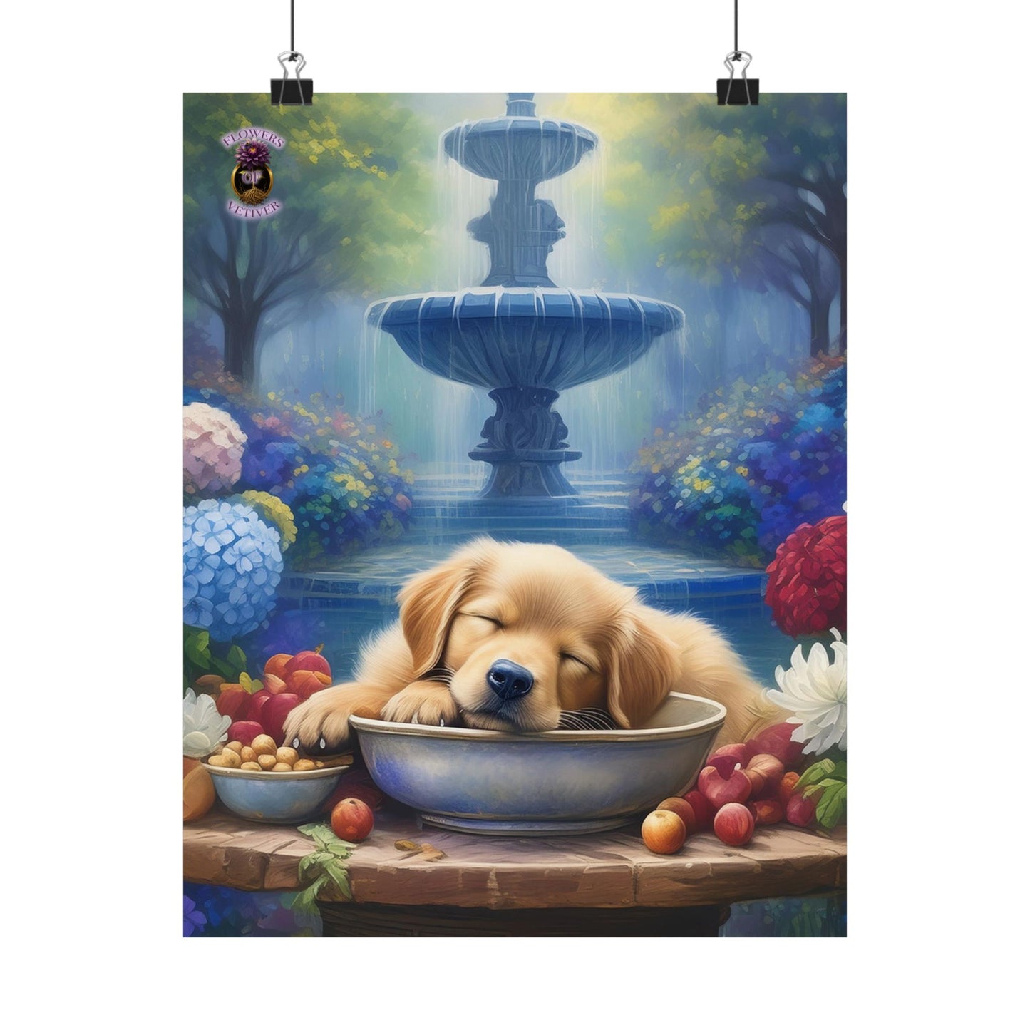 Golden Bliss: A Peaceful End to a Playful Day with Our Charming Golden Retriever Puppy