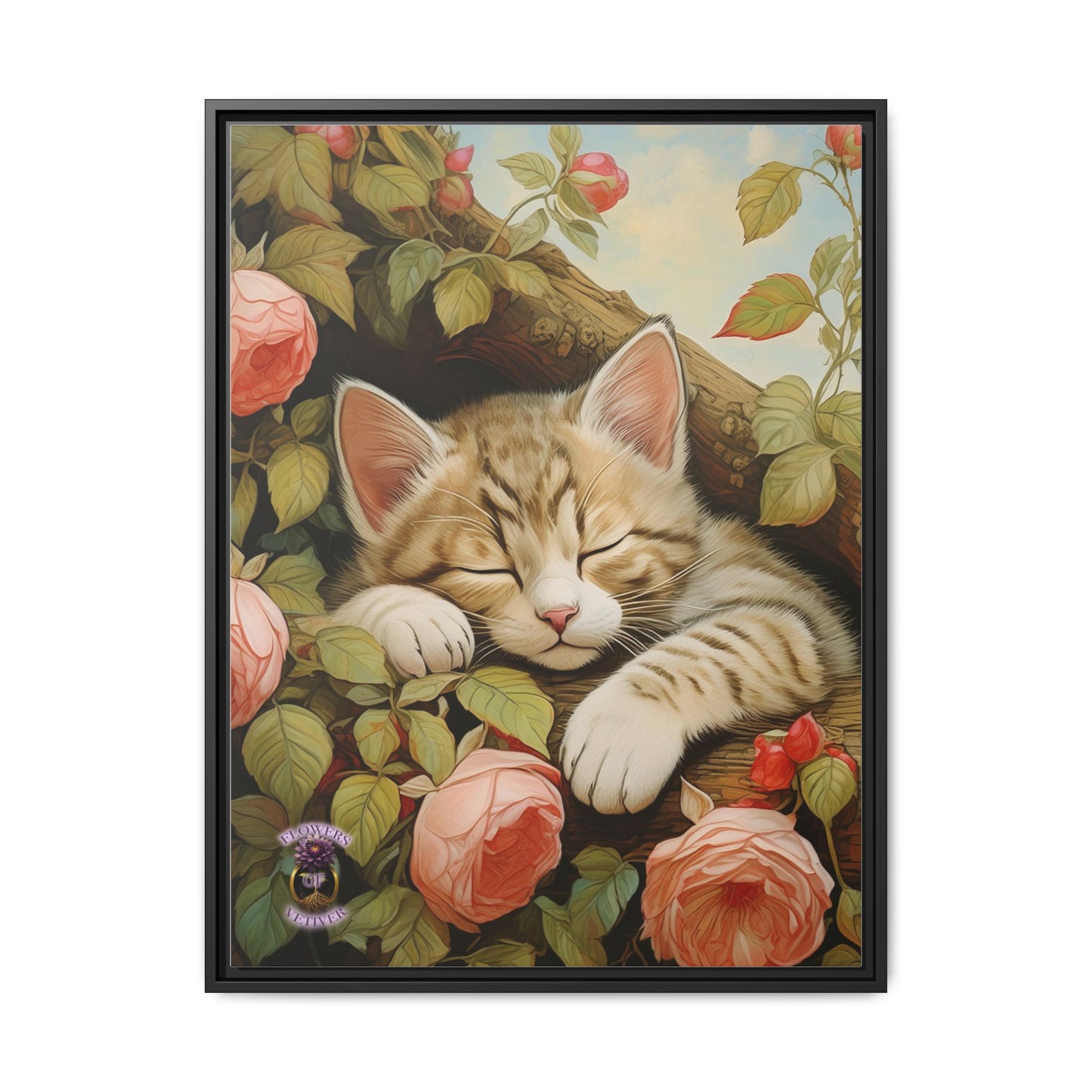 Peony Kitty in a Tree 3