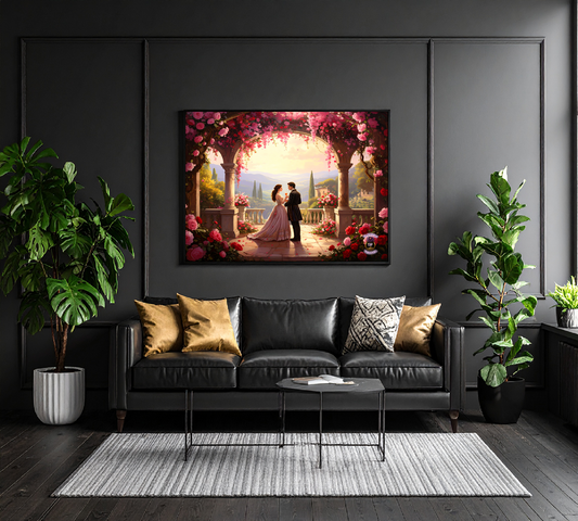 Eternal Summer in Tuscany – Renaissance Lovers Framed Wall Art