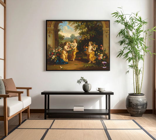 Playful Cherubs in the Garden 2