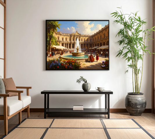 Renaissance Piazza Scene