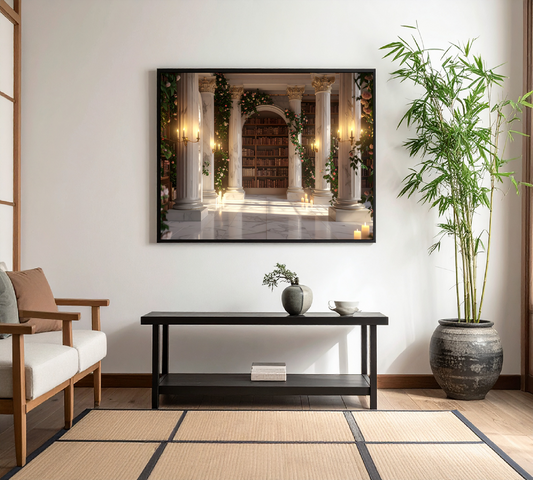 The Enchanted Library – Jasmine & Roses in Candlelight