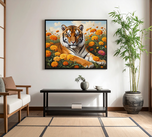 Tiger in Bloom – Wild Beauty