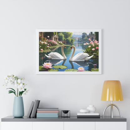 Garden Swans