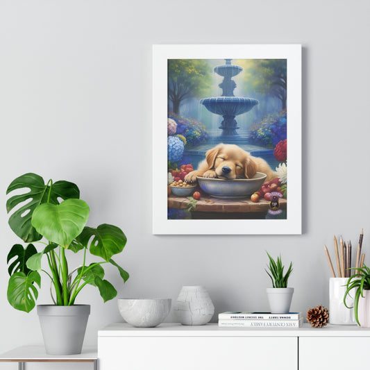 Golden Bliss: A Peaceful End to a Playful Day with Our Charming Golden Retriever Puppy