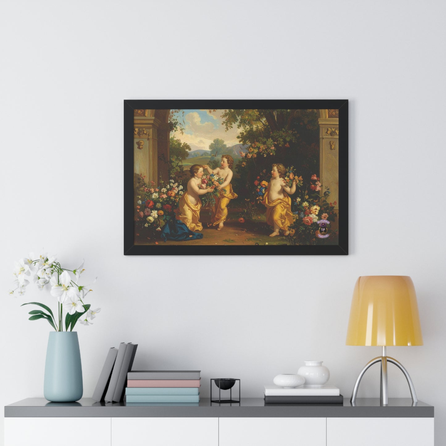 Playful Cherubs in the Garden 2