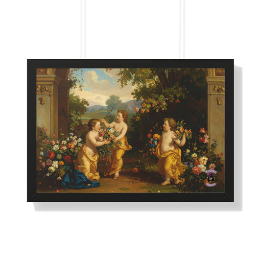 Playful Cherubs in the Garden 2