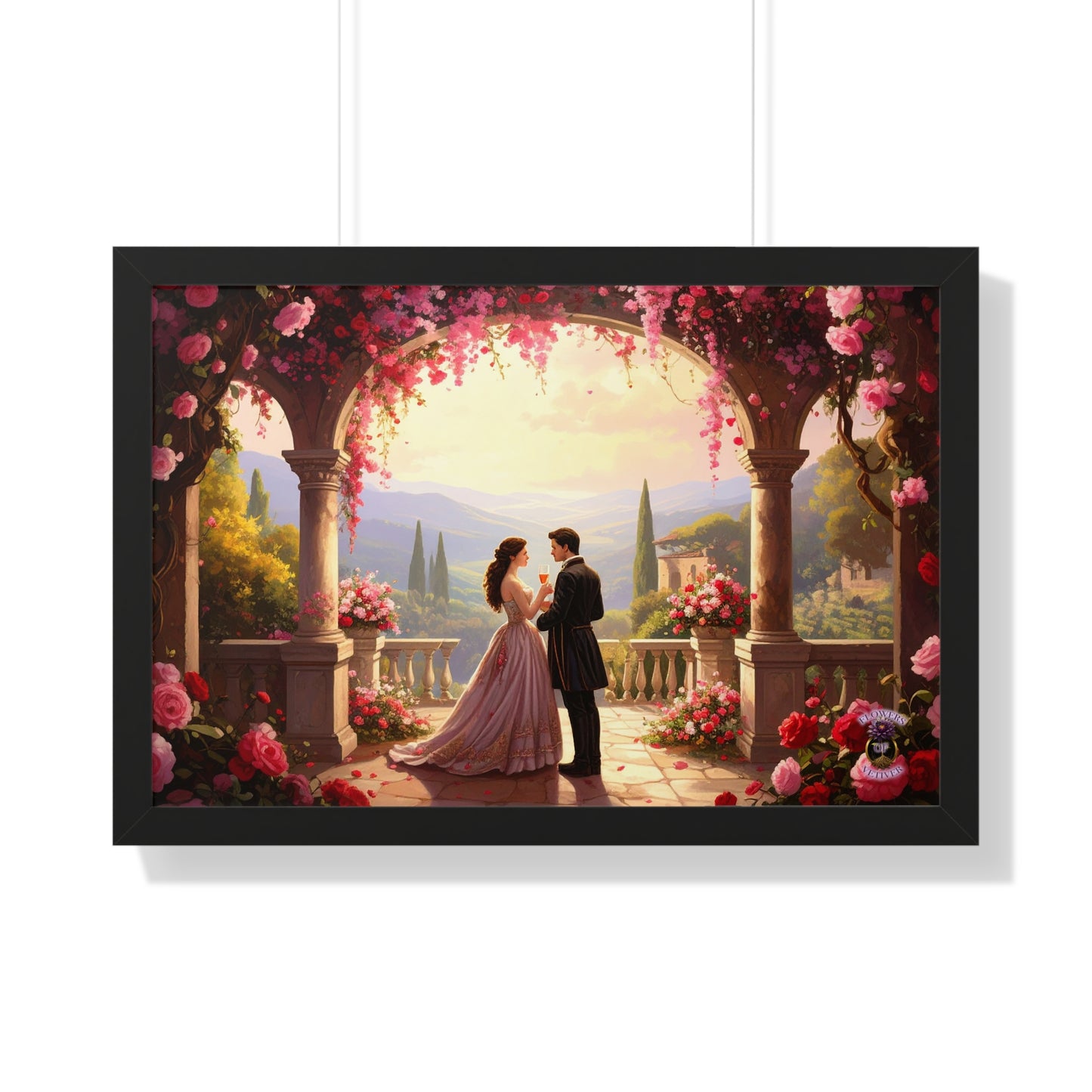 Eternal Summer in Tuscany – Renaissance Lovers Framed Wall Art