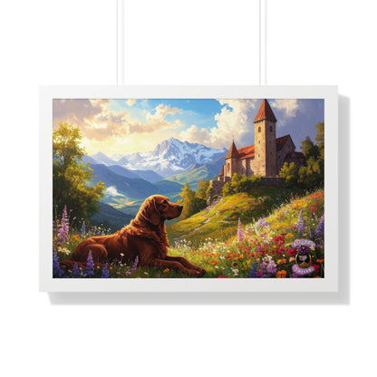 Renaissance Hunting Dog in Summer Meadow
