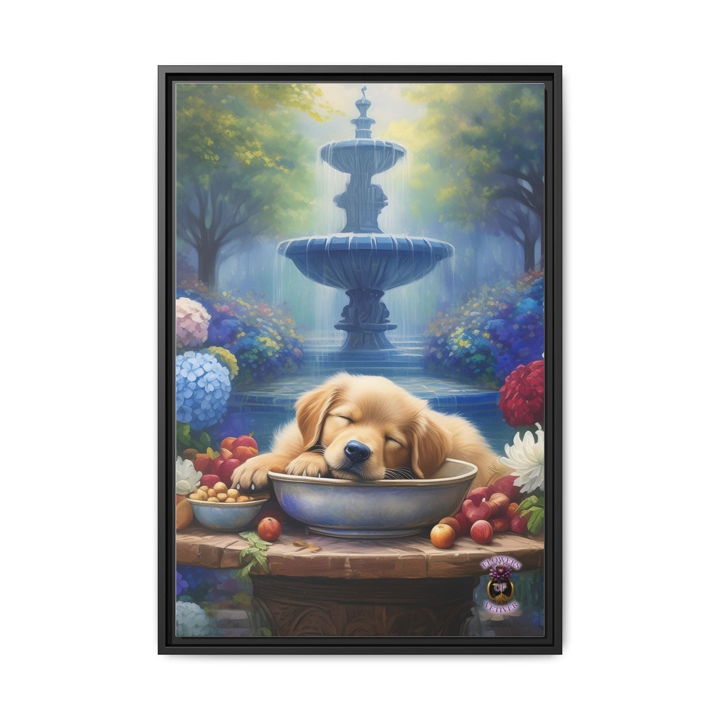Golden Bliss: A Peaceful End to a Playful Day with Our Charming Golden Retriever Puppy