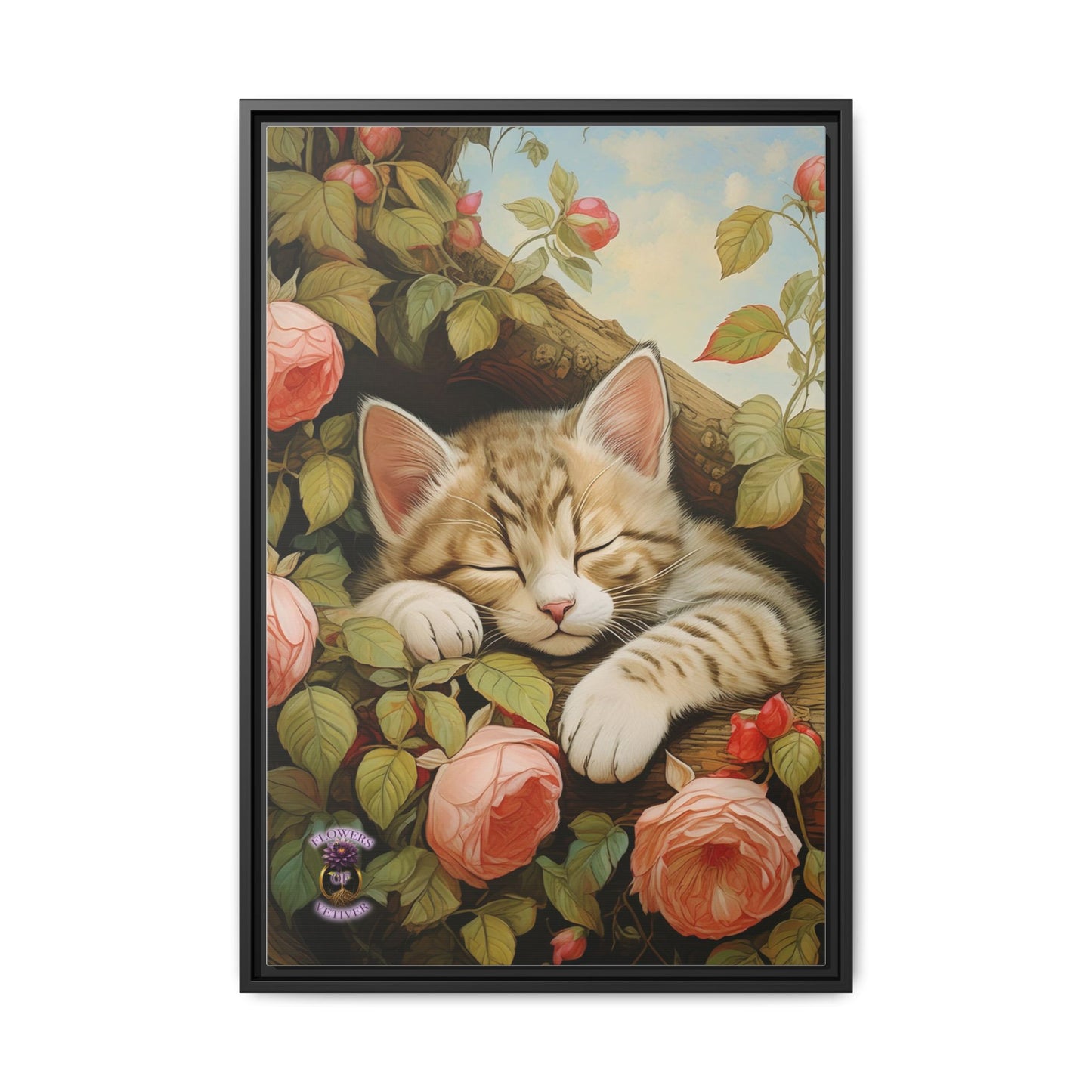 Peony Kitty in a Tree 3