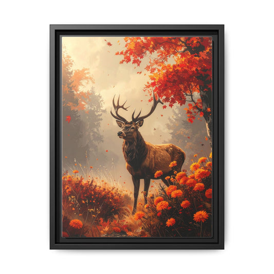 Reindeer in Autumn Forest