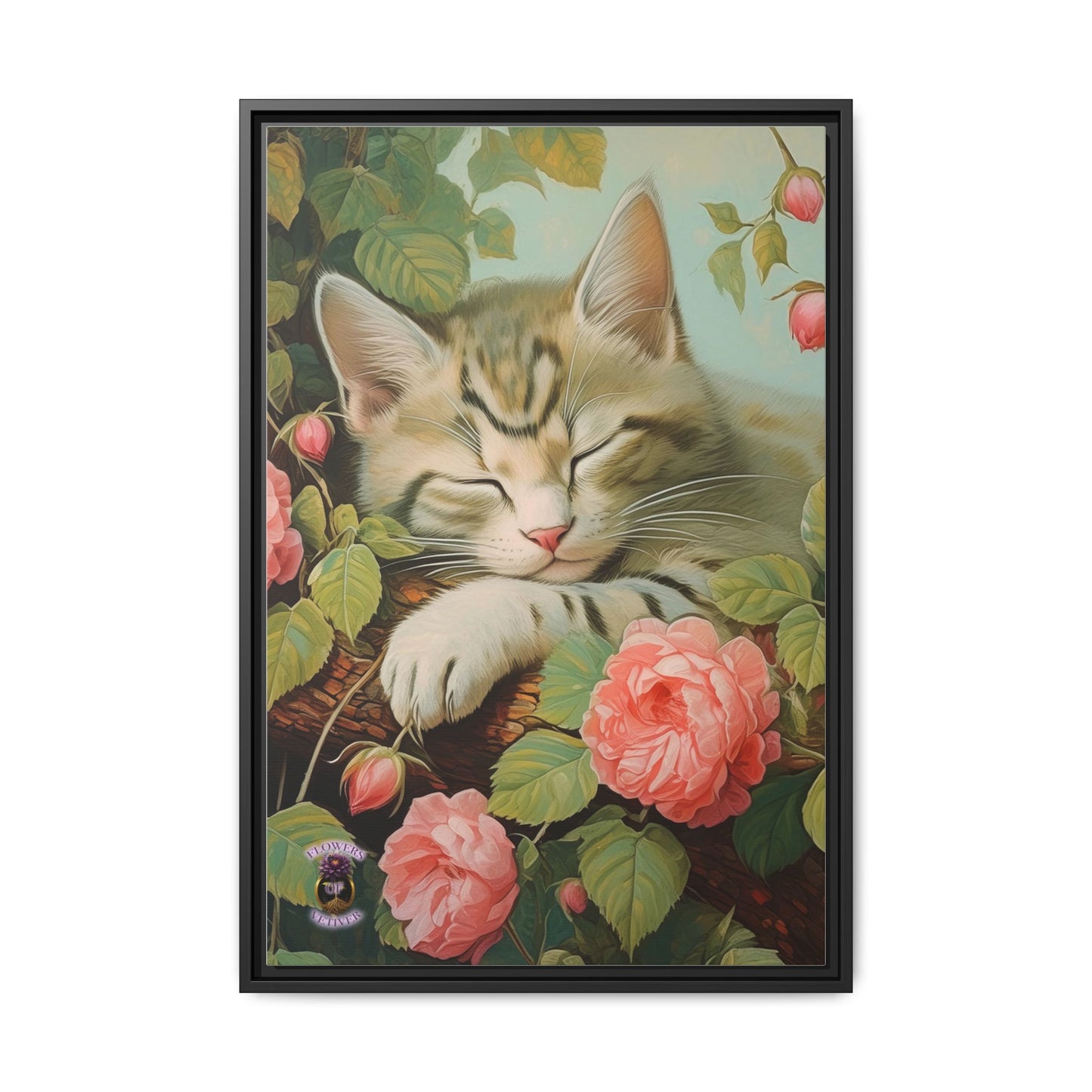 Peony Kitty in a Tree