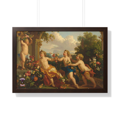 Playful Cherubs in the Garden
