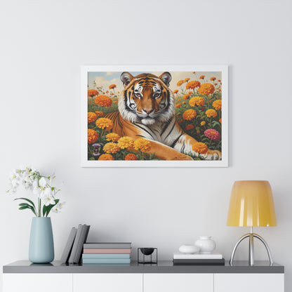 Tiger in Bloom – Wild Beauty