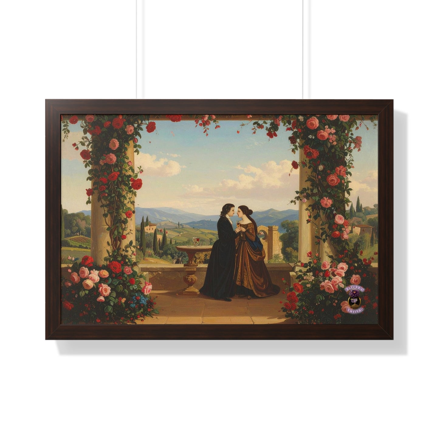 Eternal Summer in Tuscany – Renaissance Lovers Framed Wall Art 2