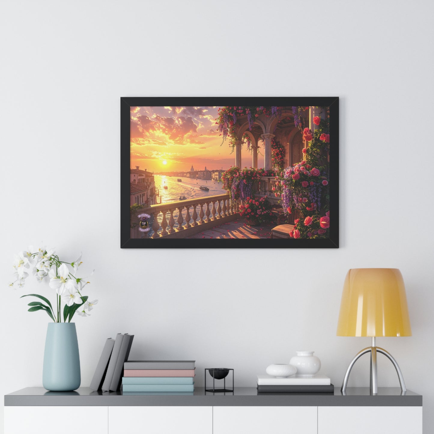 Venetian Palace Balcony Sunset