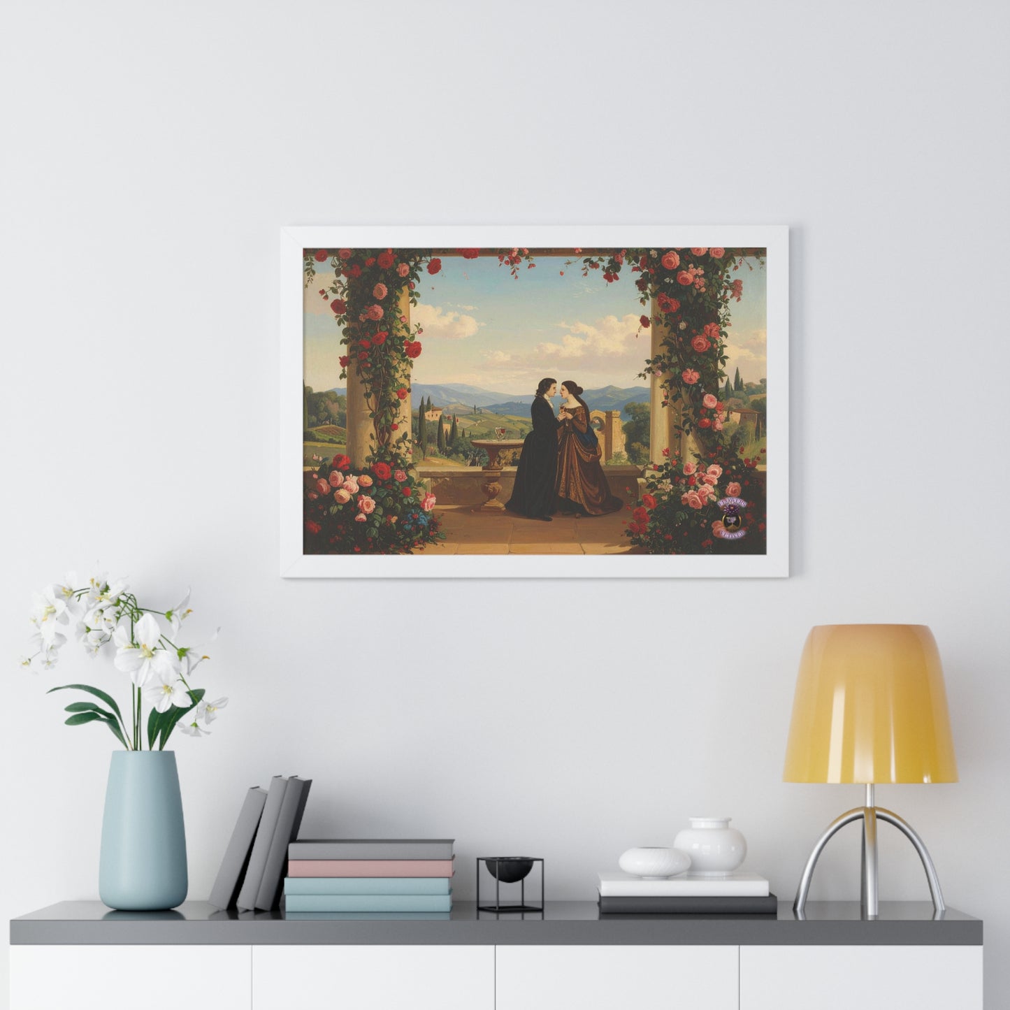 Eternal Summer in Tuscany – Renaissance Lovers Framed Wall Art 2