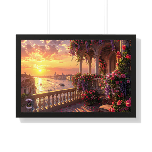 Venetian Palace Balcony Sunset