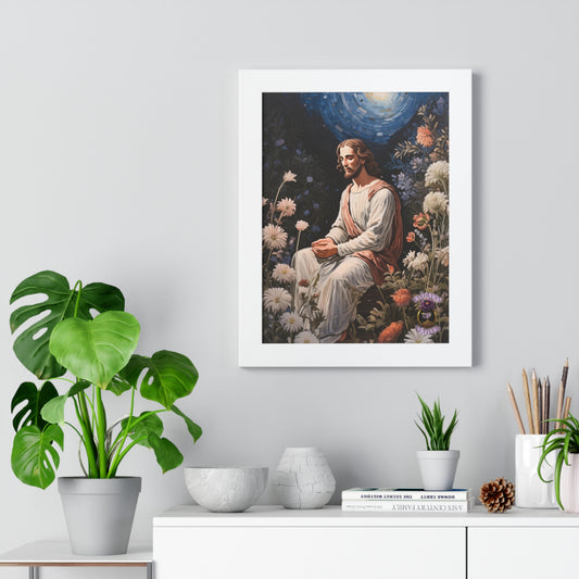Jesus in the Night Garden – A Captivating Poster for All