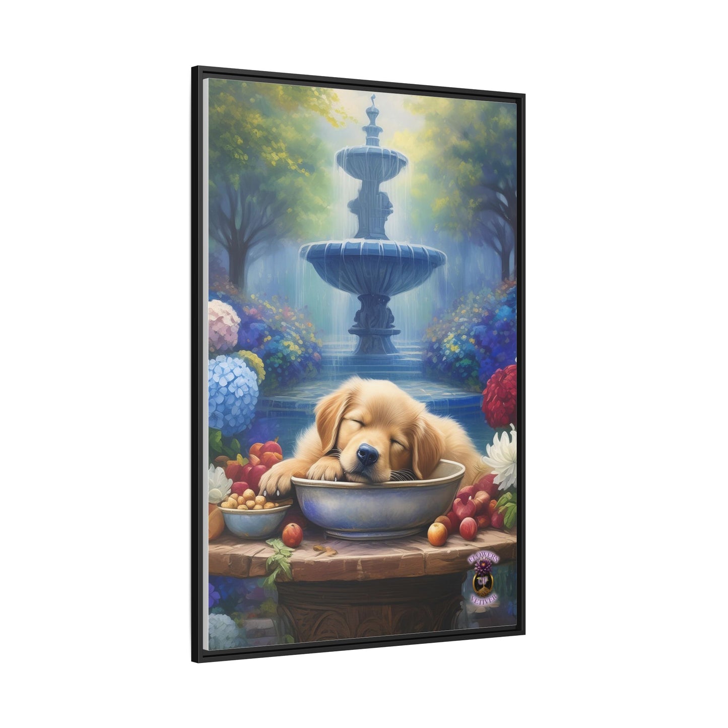 Golden Bliss: A Peaceful End to a Playful Day with Our Charming Golden Retriever Puppy