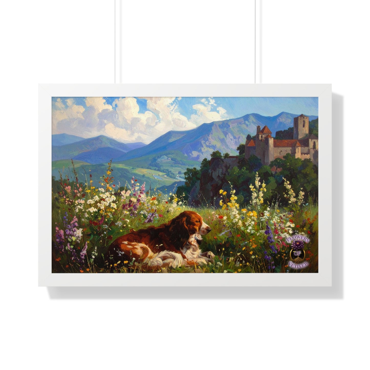 Renaissance Hunting Dog in Summer Meadow 2