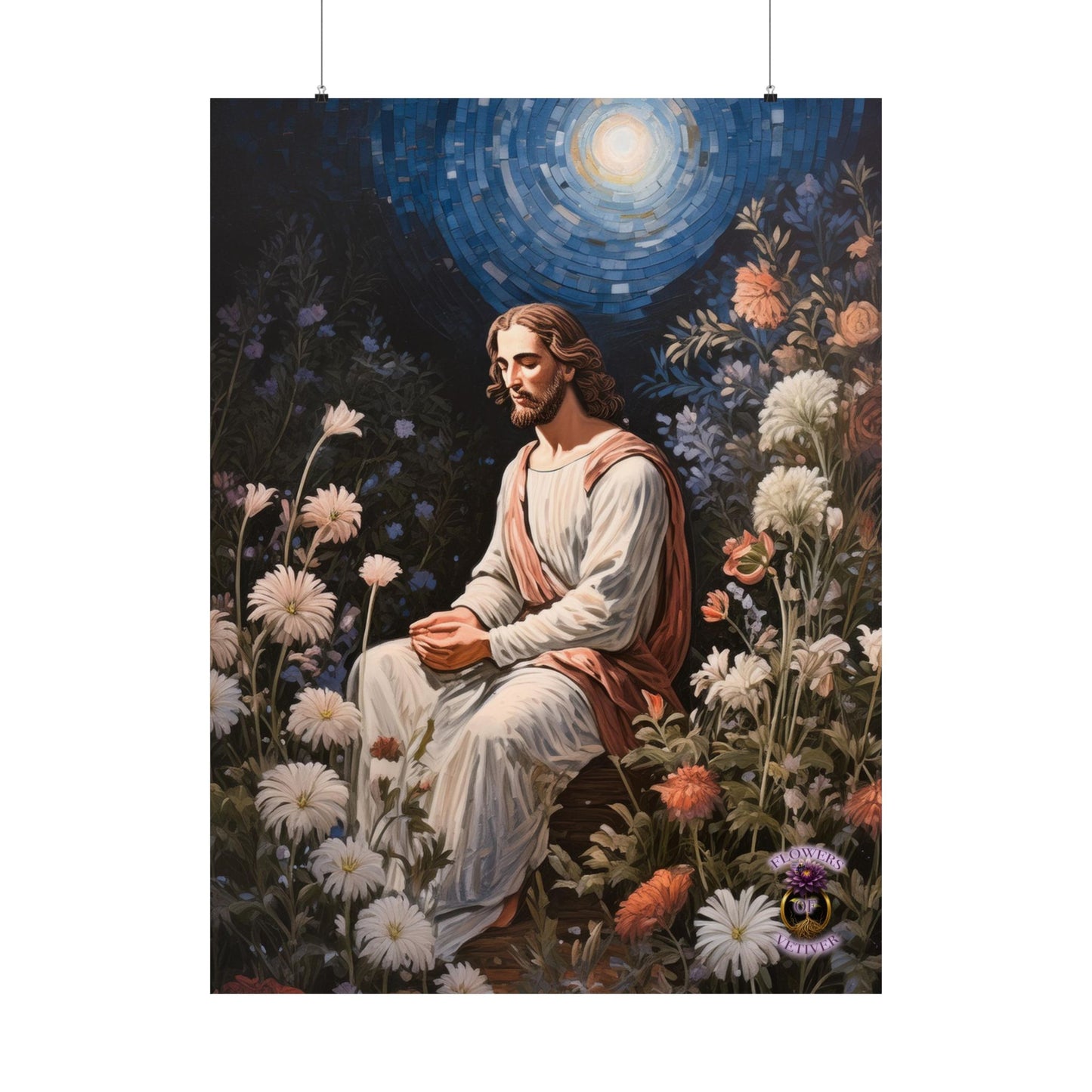 Jesus in the Night Garden – A Captivating Poster for All