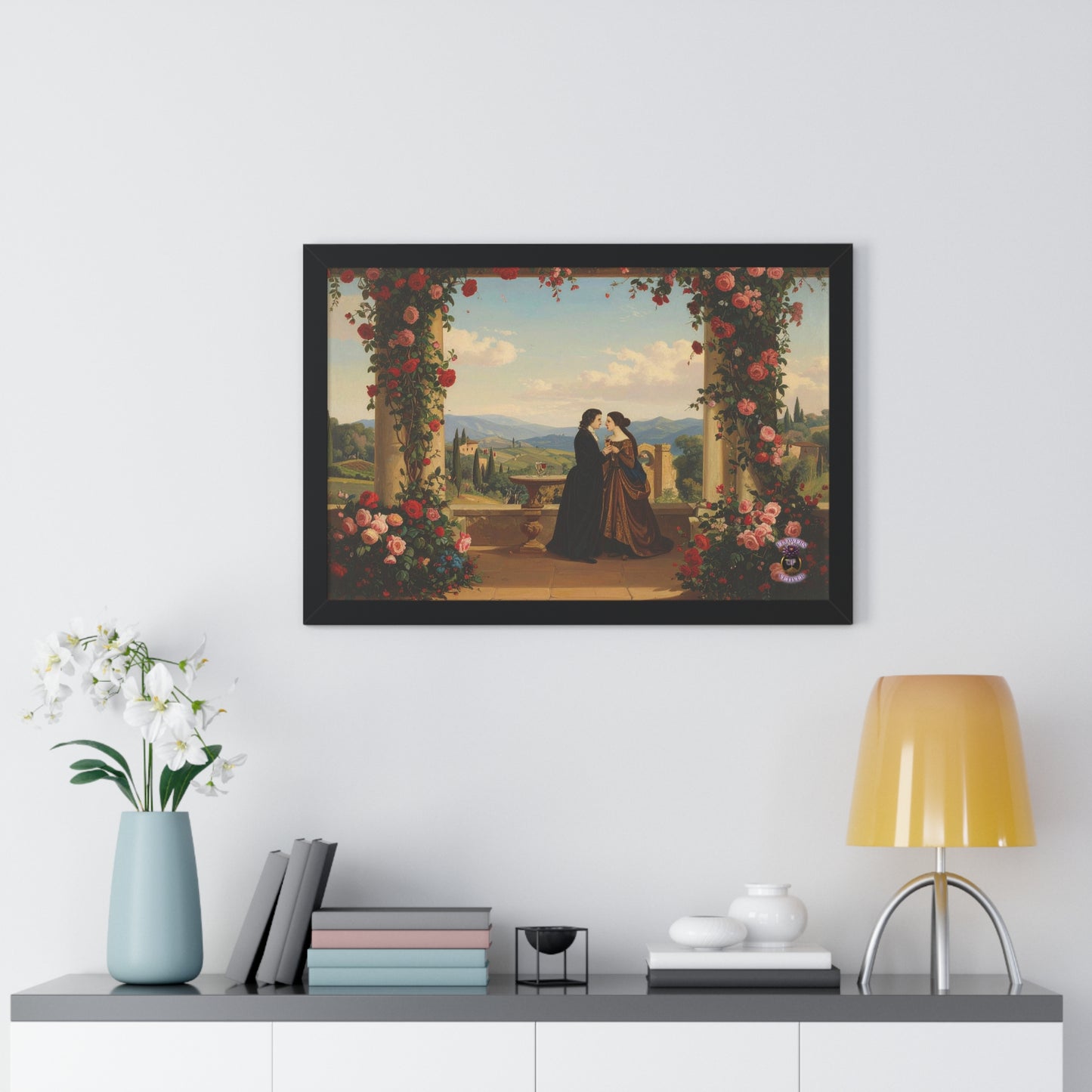 Eternal Summer in Tuscany – Renaissance Lovers Framed Wall Art 2