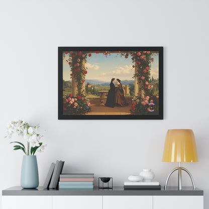 Eternal Summer in Tuscany – Renaissance Lovers Framed Wall Art 2