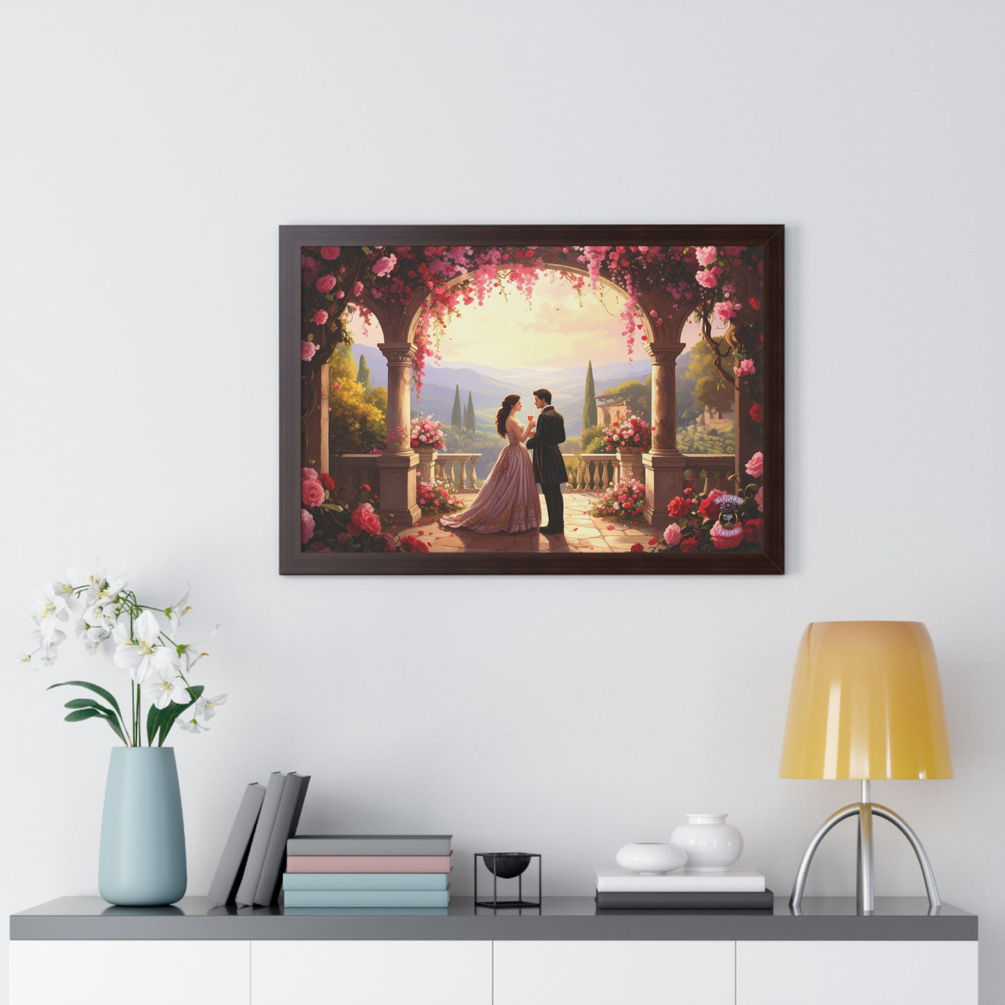 Eternal Summer in Tuscany – Renaissance Lovers Framed Wall Art