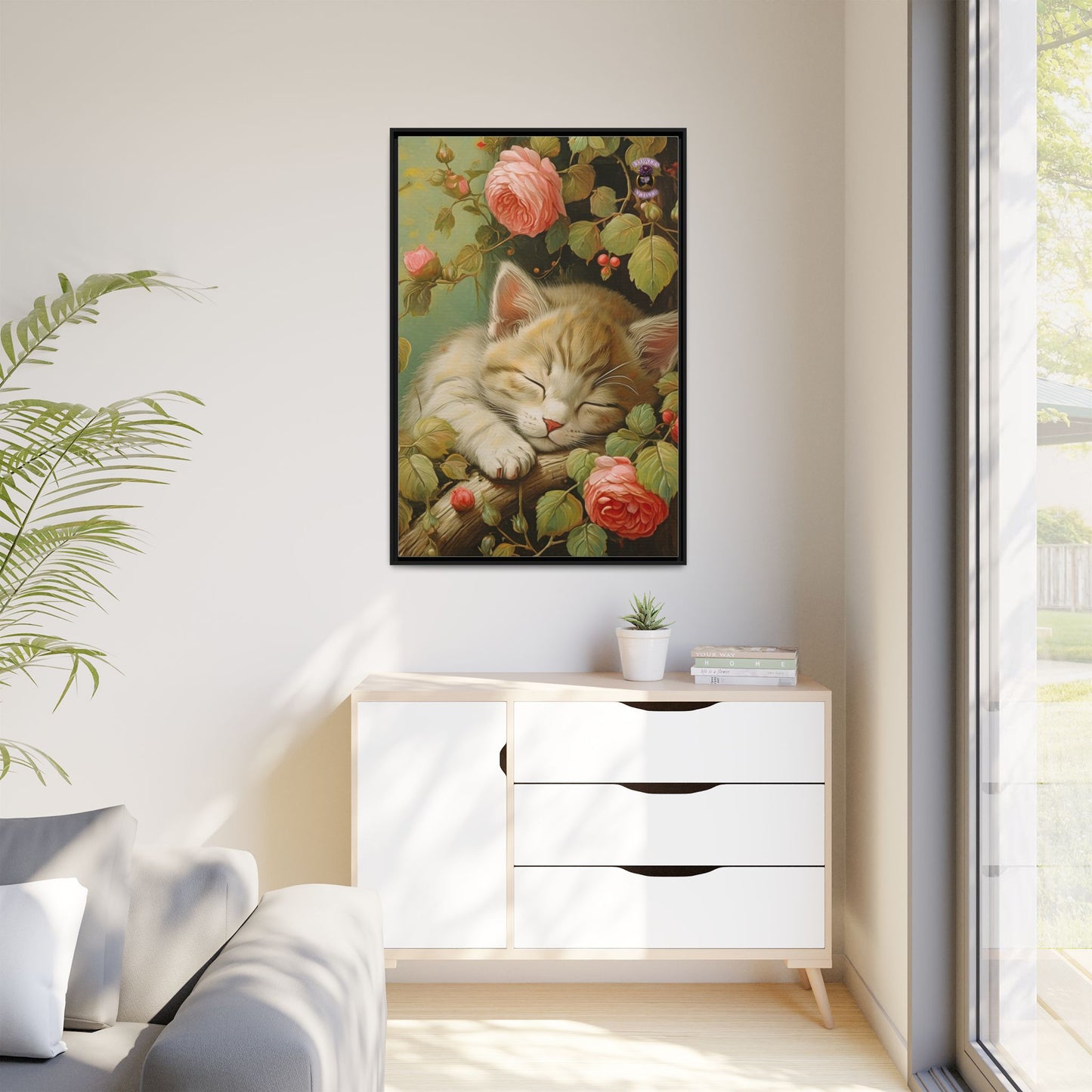 Peony Kitty in a Tree 2