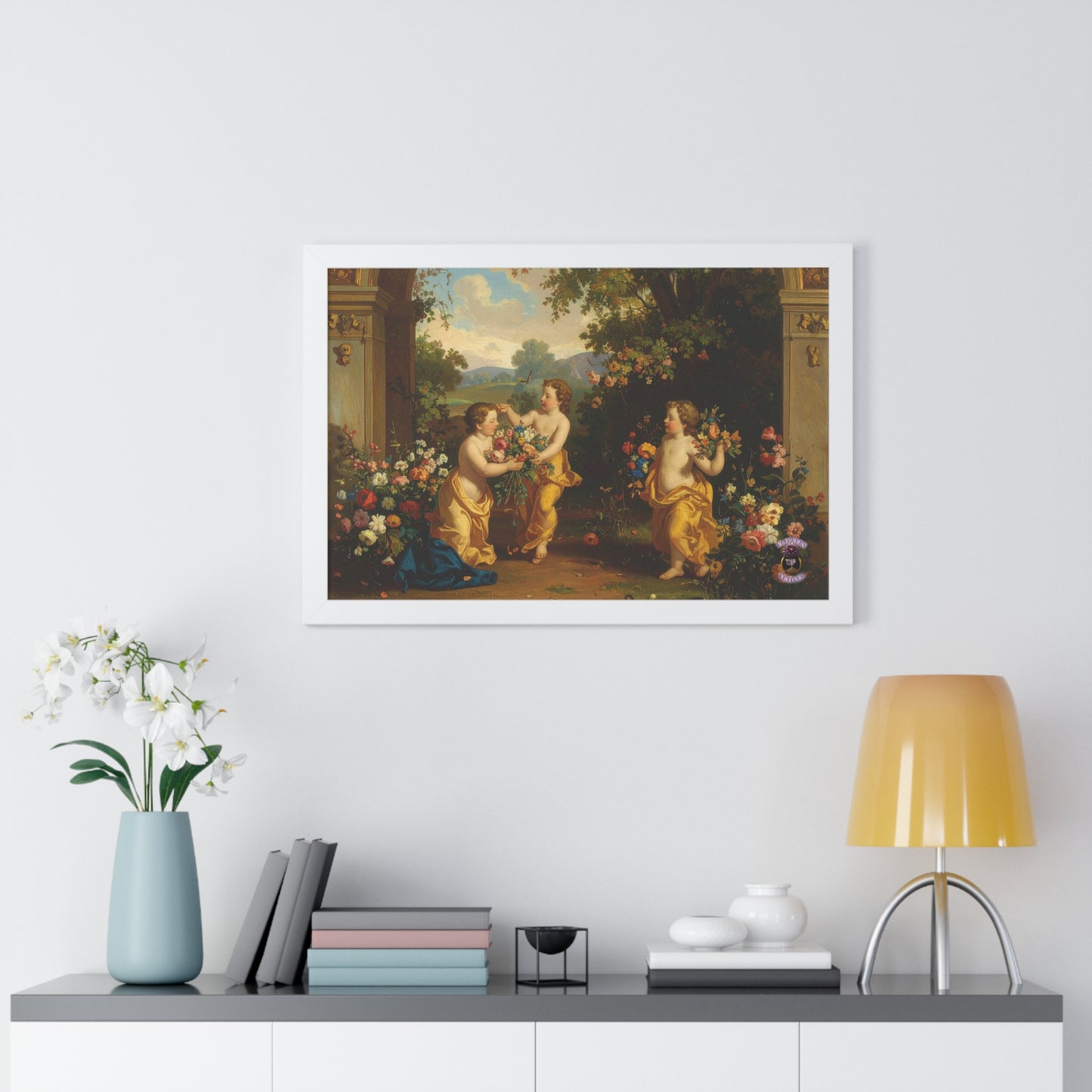 Playful Cherubs in the Garden 2
