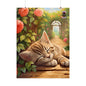 Sleeping Kitty in a Peony Garden 2