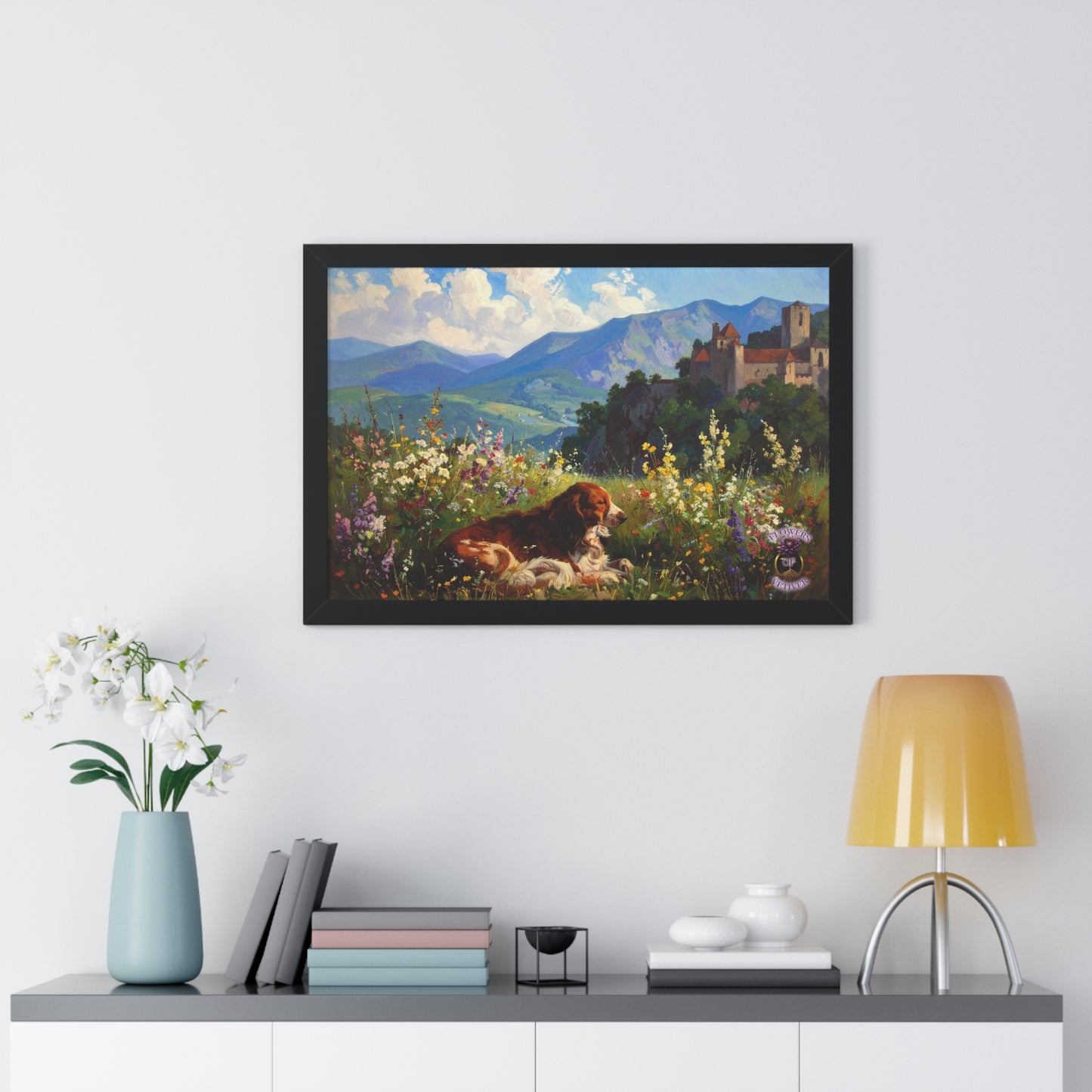 Renaissance Hunting Dog in Summer Meadow 2