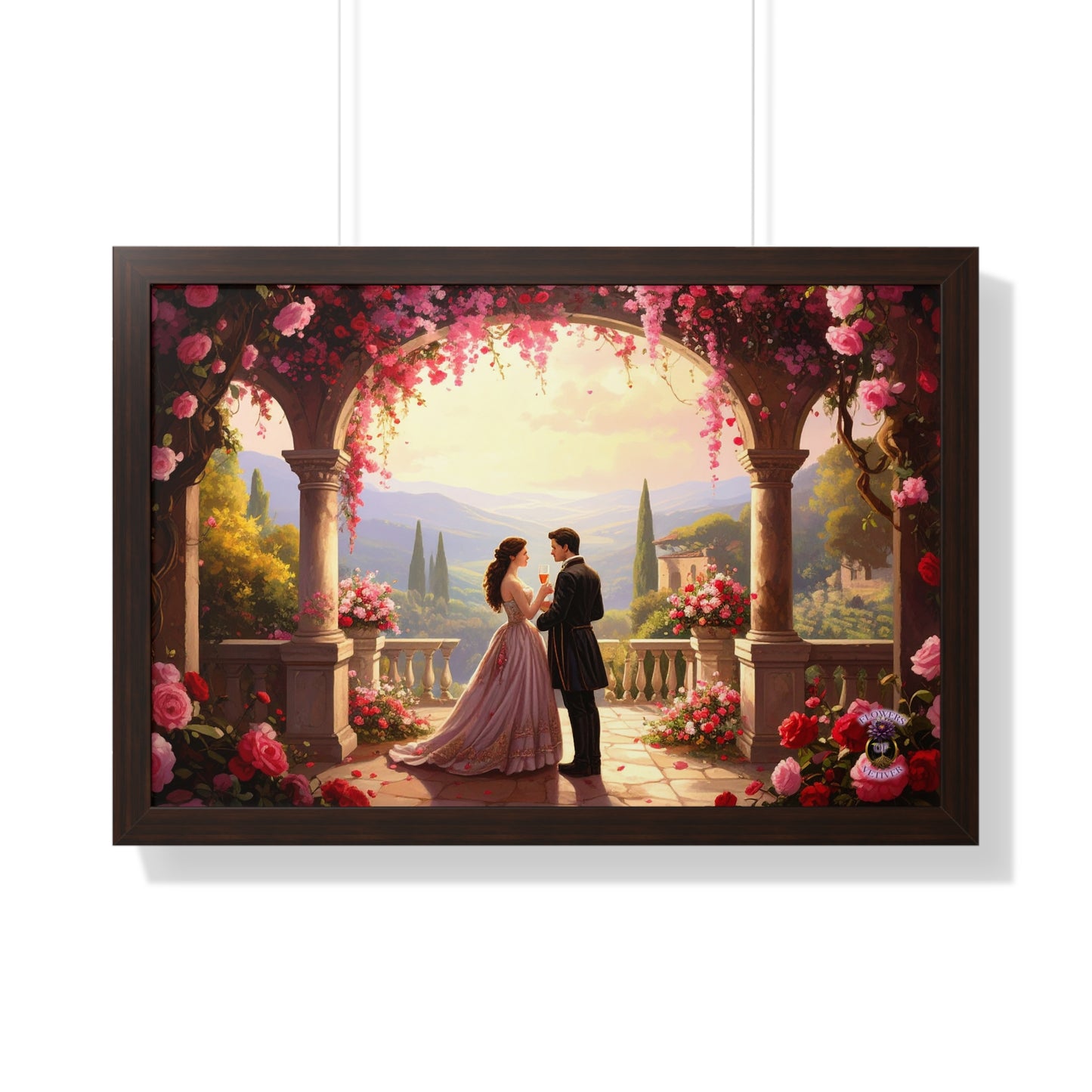 Eternal Summer in Tuscany – Renaissance Lovers Framed Wall Art