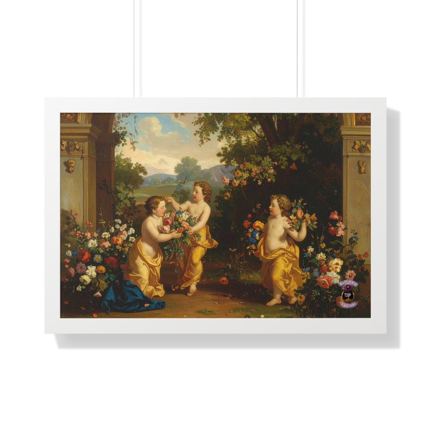 Playful Cherubs in the Garden 2