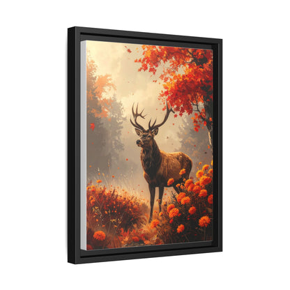 Reindeer in Autumn Forest
