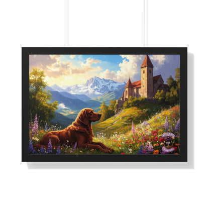 Renaissance Hunting Dog in Summer Meadow