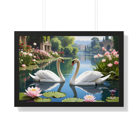 Garden Swans