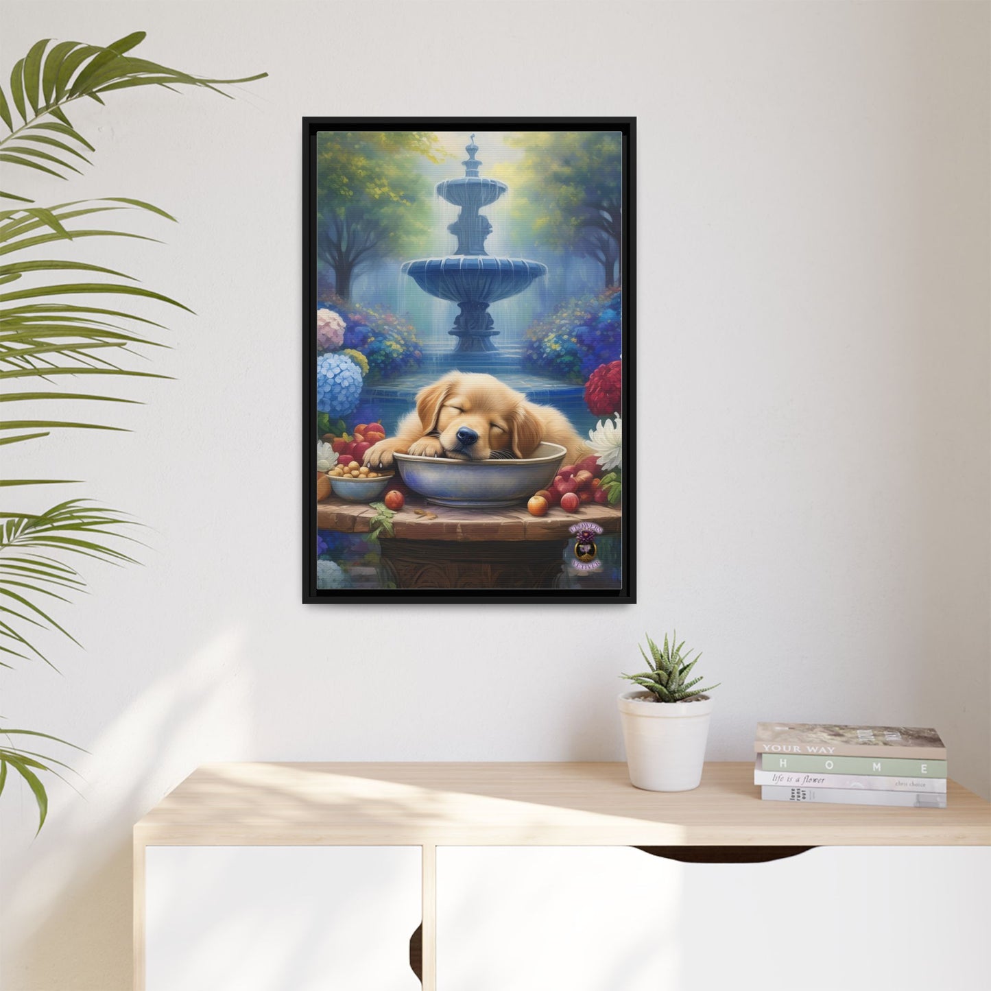 Golden Bliss: A Peaceful End to a Playful Day with Our Charming Golden Retriever Puppy