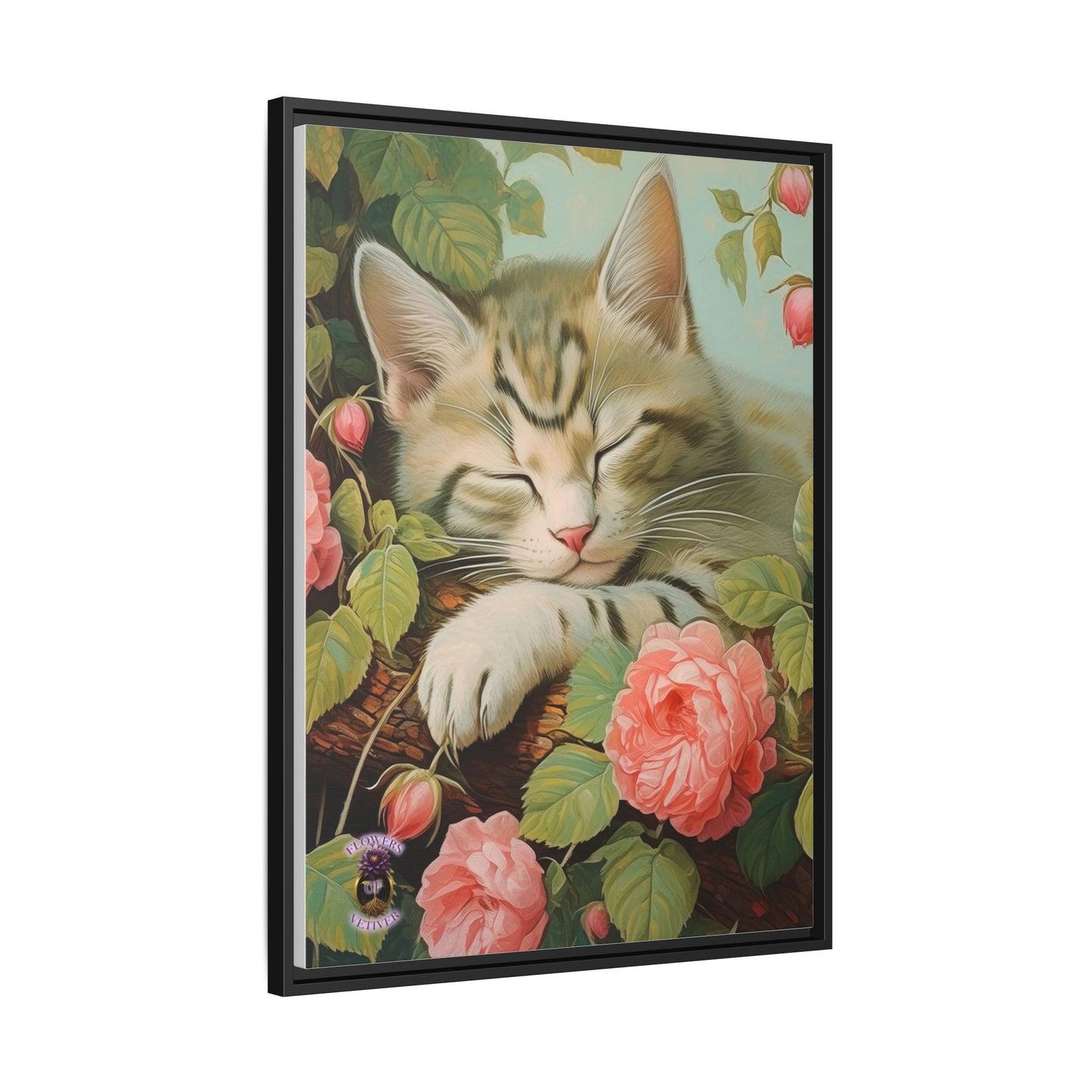 Peony Kitty in a Tree