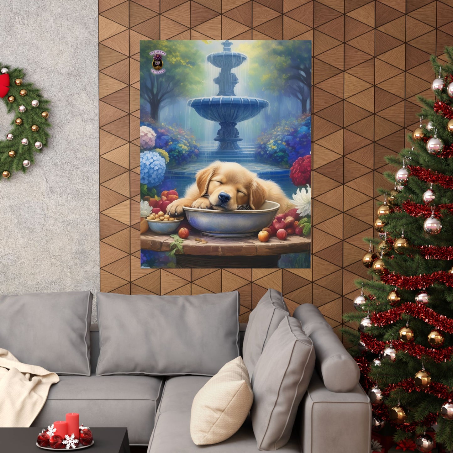 Golden Bliss: A Peaceful End to a Playful Day with Our Charming Golden Retriever Puppy