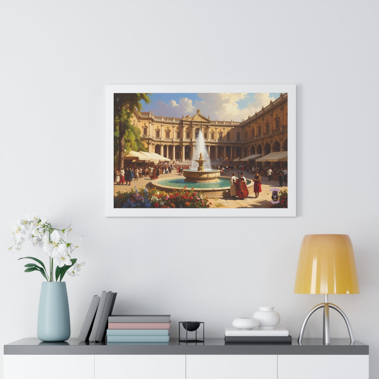 Renaissance Piazza Scene